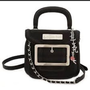 NWT Disney Kingdom Couture Briar Rose Pebbled Leather Bag with Silver Hardware